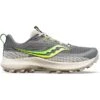 Saucony Mens Peregrine 13 -PETEBLAND SPORTS SHOP m peregrine 13 gravelslime 1