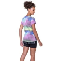 Ron Hill Womens Tech Golden Hour Tee 9 Ron Hill Womens Tech Golden Hour Tee -PETEBLAND SPORTS SHOP rh 006706 wimens tech golden hour tee rh 01173 multi mirage 6870
