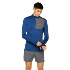 Ron Hill Mens Tech Winter HZ -PETEBLAND SPORTS SHOP rh 007611 mens tech winter 1 2 zip rh 01216 ocean iron front 0297