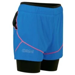 OMM Womens Pace Short 7 OMM Womens Pace Short -PETEBLAND SPORTS SHOP w pace short bluepink 3
