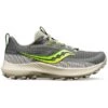 Saucony Womens Peregrine 13 -PETEBLAND SPORTS SHOP w peregrine gravelslime 1